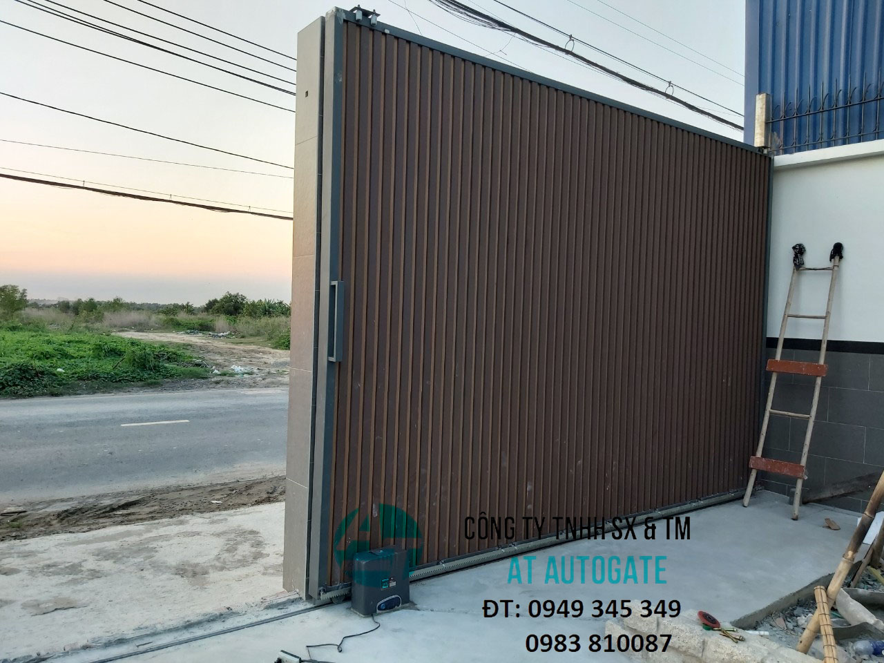 lắp đặt motor cổng lùa tự động giá rẻ đài loan